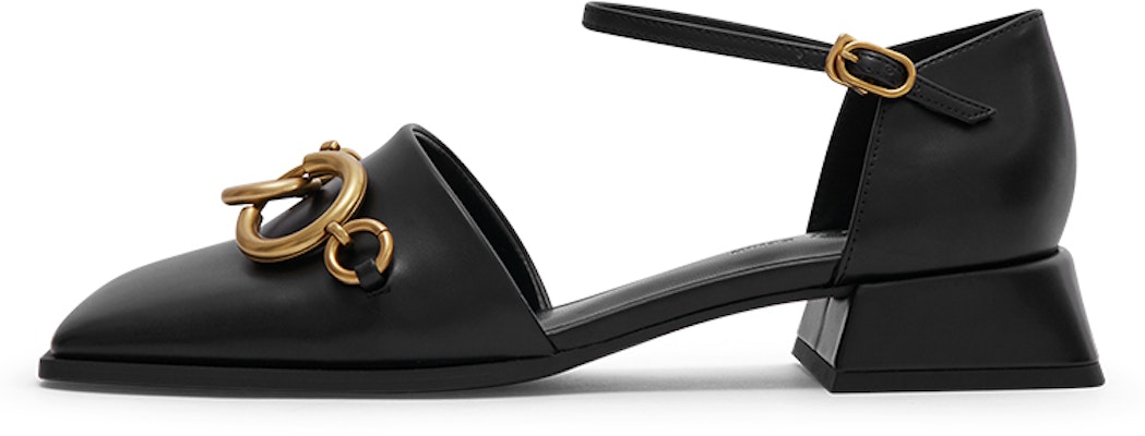 (Women) CHARLES & KEITH Chain Square Toe Block Heel 'Black' CK1-60900154_BLACK Buy (Women) CHARLES & KEITH Chain Square Toe Block Heel 'Black' CK1-60900154_BLACK