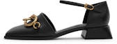 Buy (W) CHARLES & KEITH Rantaian Tumit Blok Hujung Petak 'Hitam' CK1-60900154_BLACK