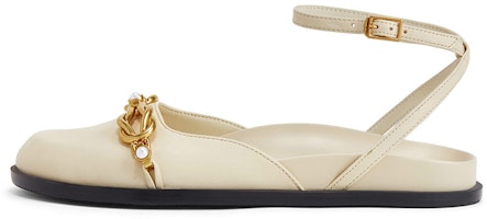 (Women) CHARLES & KEITH Charles & Keith PU Chain-Link Loafer Sandals 'Flat Metallic' CK1-71680049 (Women) CHARLES & KEITH Charles & Keith PU Chain-Link Loafer Sandals 'Flat Metallic' CK1-71680049