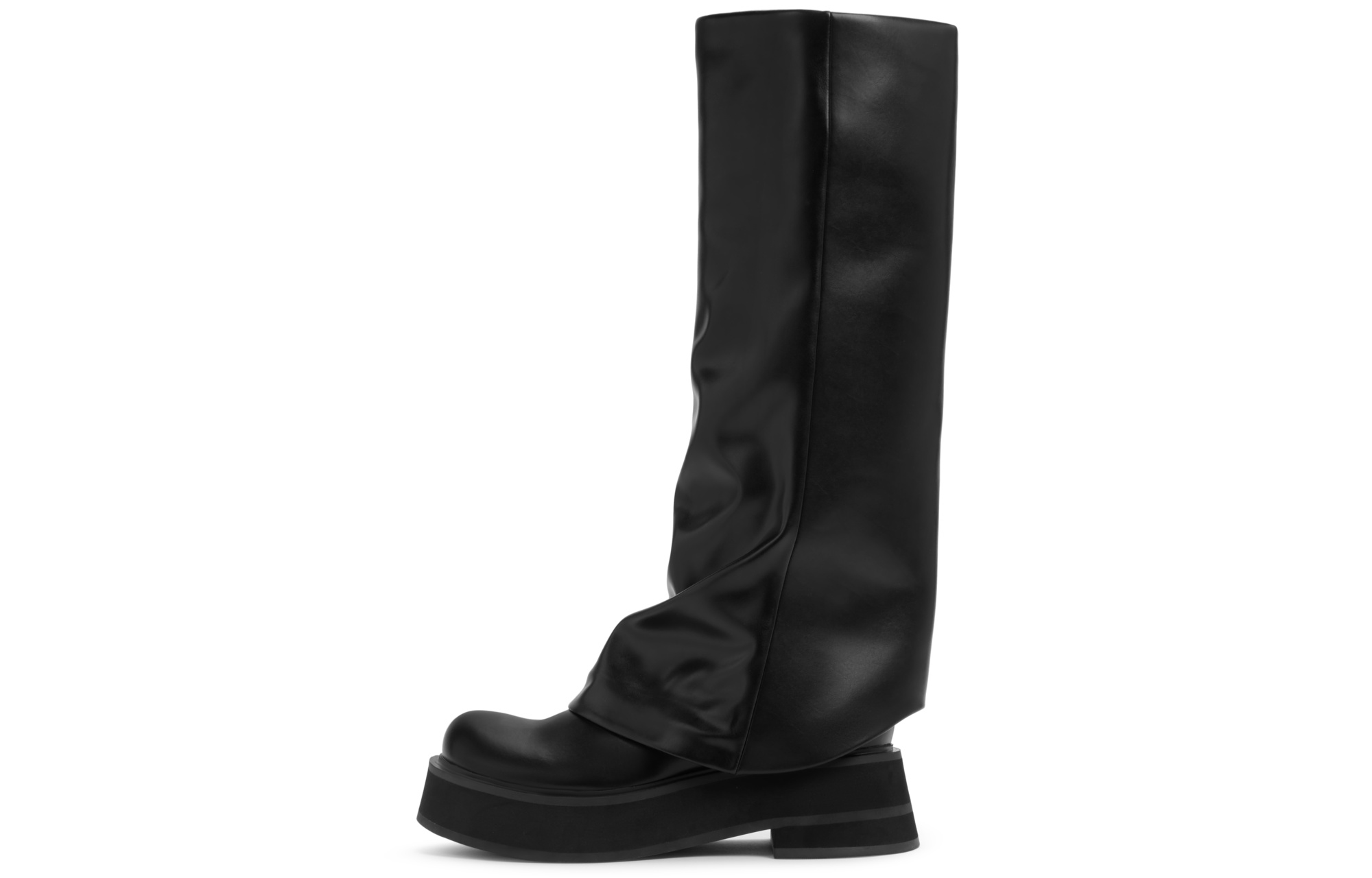 Buy (W) CHARLES & KEITH Botas Altas Plataforma con Cremallera 'Negras' CK1-90580184