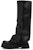 (Women) CHARLES & KEITH Charles & Keith PU Platform Zip-Up Thigh High Boots 'Black' CK1-90580184