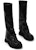 (Women) CHARLES & KEITH Charles & Keith PU Platform Zip-Up Thigh High Boots 'Black' CK1-90580184