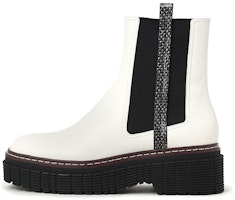 (Women) CHARLES & KEITH Chelsea Boot 'Stitch Detail Black and White' CK1-90920083_MULTI (Women) CHARLES & KEITH Chelsea Boot 'Stitch Detail Black and White' CK1-90920083_MULTI