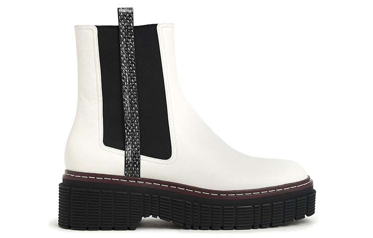 Order (W) CHARLES & KEITH ステッチ切替チェルシーブーツ (モノトーン) CK1-90920083_MULTI