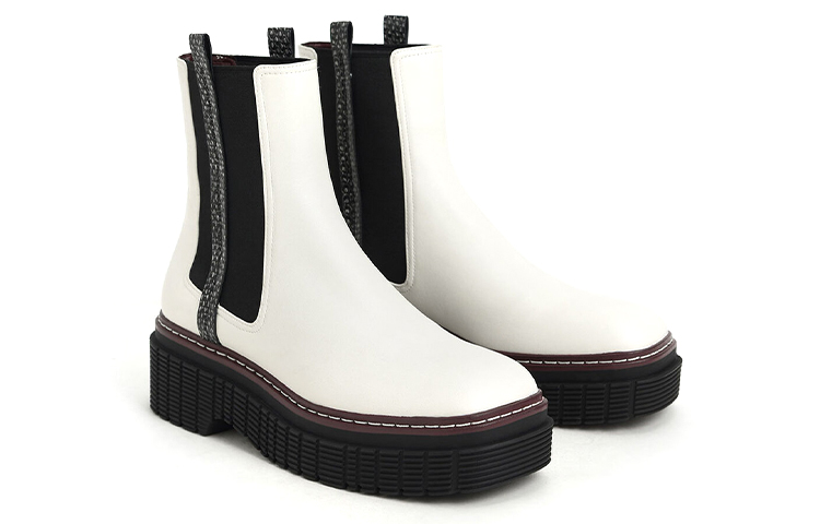 Lookbook (W) CHARLES & KEITH ステッチ切替チェルシーブーツ (モノトーン) CK1-90920083_MULTI