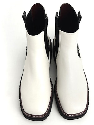 (Women) CHARLES & KEITH Chelsea Boot 'Stitch Detail Black and White' CK1-90920083_MULTI Shop (Women) CHARLES & KEITH Chelsea Boot 'Stitch Detail Black and White' CK1-90920083_MULTI