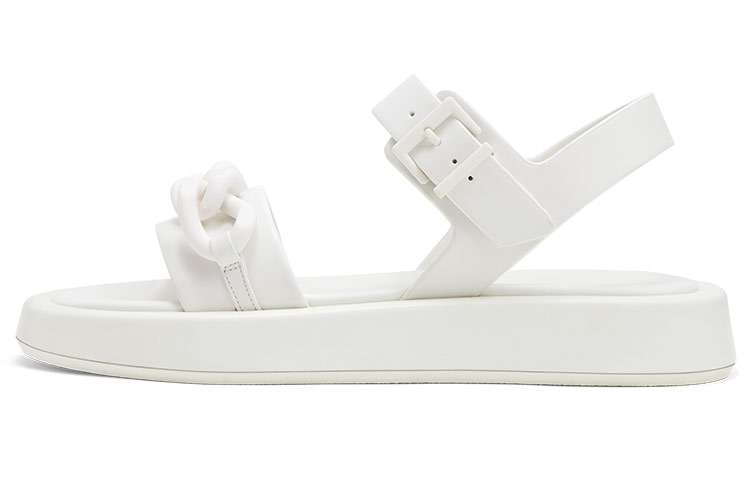 (Women) CHARLES & KEITH Chunky Chain Platform Sandal 'White' CK1-70920103_WHITE