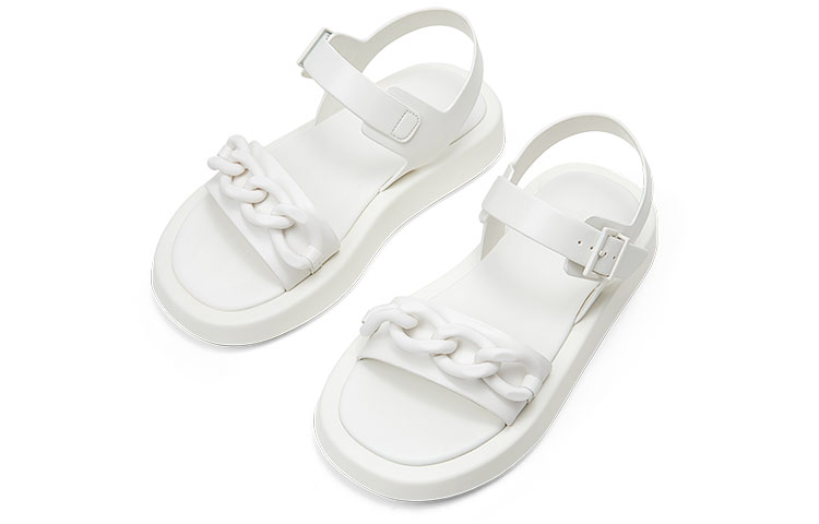 Shop (W) 찰스앤키스 청키 체인 플랫폼 샌들 (화이트) CK1-70920103_WHITE