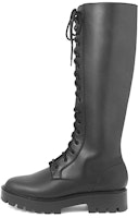(Women) CHARLES & KEITH Chunky Heel Lace-Up Over-the-Knee Boots 'Black' CK1-90360348-2_BLACK (Women) CHARLES & KEITH Chunky Heel Lace-Up Over-the-Knee Boots 'Black' CK1-90360348-2_BLACK