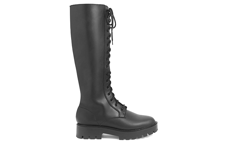 Order (W) CHARLES & KEITH But Hitam Tumit Tebal Bertali Lebih Lutut CK1-90360348-2_BLACK