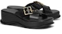 (W) CHARLES & KEITH Sandal Selipar Bertali Bersilang Tebal 'Hitam' CK1-80580125_BLACK