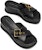 (W) CHARLES & KEITH Sandal Selipar Bertali Bersilang Tebal 'Hitam' CK1-80580125_BLACK