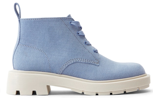 (Women) CHARLES & KEITH Chunky Sole Round Toe Lace-Up Ankle Boots 'Light Blue' CK1-90920104_-LIGHTBLUE Order (Women) CHARLES & KEITH Chunky Sole Round Toe Lace-Up Ankle Boots 'Light Blue' CK1-90920104_-LIGHTBLUE