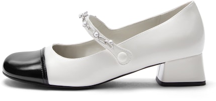 (Women) CHARLES & KEITH Colorblock Chunky Mary Janes CK1-60580265 (Women) CHARLES & KEITH Colorblock Chunky Mary Janes CK1-60580265