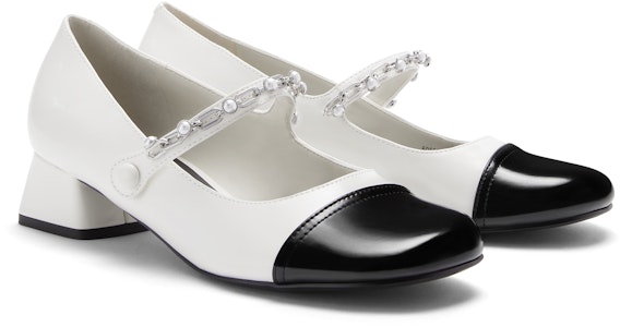 CHARLES&KEITH PU拼色粗跟瑪麗珍鞋 女款 Order CHARLES&KEITH PU拼色粗跟瑪麗珍鞋 女款