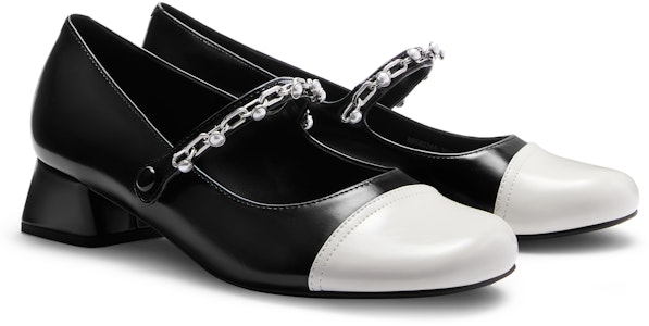 CHARLES&KEITH PU拼色粗跟瑪麗珍鞋 女款 Details for CHARLES&KEITH PU拼色粗跟瑪麗珍鞋 女款