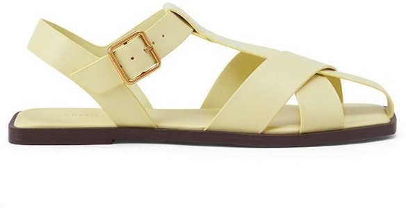 (W) 查尔斯&凯斯 交叉带平底凉鞋 '黄色' CK1-70380940_YELLOW Order (W) 查尔斯&凯斯 交叉带平底凉鞋 '黄色' CK1-70380940_YELLOW