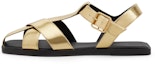 Buy (W) CHARLES & KEITH Sandal Silang 'Emas Metalik' CK1-70380940_GOLD