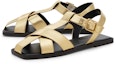 Lookbook (W) CHARLES & KEITH Sandal Silang 'Emas Metalik' CK1-70380940_GOLD