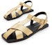 Shop (W) CHARLES & KEITH Sandal Silang 'Emas Metalik' CK1-70380940_GOLD