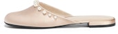 (Women) CHARLES & KEITH Fabric Pearl Embellished Flat 'Fashion Slide Sand Beige' CK1-70900364_BEIGE