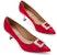 (Women) CHARLES & KEITH Fabric Pointed-Toe Stiletto 'Ruby Red' SL1-60580031