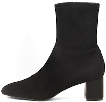 (Women) CHARLES & KEITH Faux Suede Block Heel Ankle Boots 'Black' CK1-90280034_BLACK (Women) CHARLES & KEITH Faux Suede Block Heel Ankle Boots 'Black' CK1-90280034_BLACK
