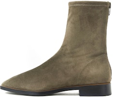(Women) CHARLES & KEITH Faux Suede Breathable Block Heel Ankle Boots 'Military Green' CK1-90900085_M.GRN (Women) CHARLES & KEITH Faux Suede Breathable Block Heel Ankle Boots 'Military Green' CK1-90900085_M.GRN