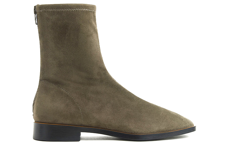 Order (W) CHARLES & KEITH But Ankle Heel Faux Suede 'Military Green' Bernafas CK1-90900085_M.GRN