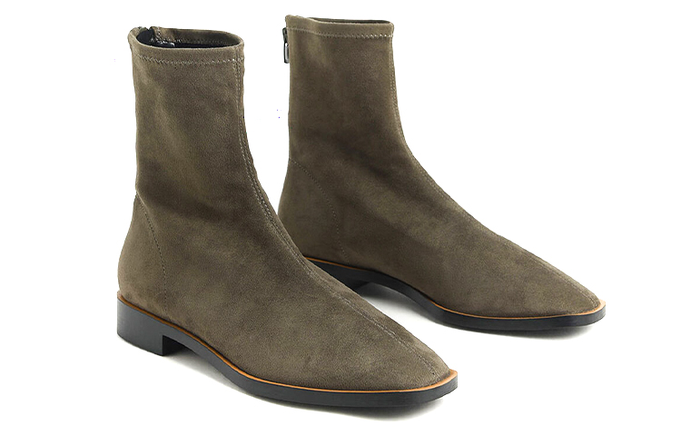 Lookbook (W) CHARLES & KEITH But Ankle Heel Faux Suede 'Military Green' Bernafas CK1-90900085_M.GRN