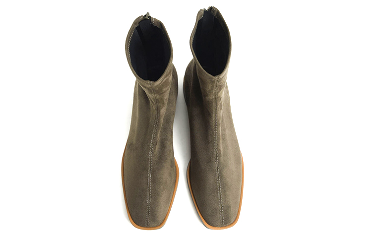 Shop (W) CHARLES & KEITH But Ankle Heel Faux Suede 'Military Green' Bernafas CK1-90900085_M.GRN