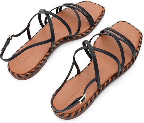 (Women) CHARLES & KEITH Flat Sandals 'Black Weaved Strappy' CK1-70900278-Black Lookbook (Women) CHARLES & KEITH Flat Sandals 'Black Weaved Strappy' CK1-70900278-Black