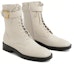 Shop (W) CHARLES & KEITH Gabine But Rendah Kulit Ikat Bootie 'Putih Kapur' SL1-90280046_CHALK