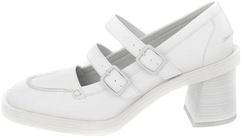 (Women) CHARLES & KEITH Haisley Double Strap Mary Jane Heels 'White' CK1-60361369_WHITE (Women) CHARLES & KEITH Haisley Double Strap Mary Jane Heels 'White' CK1-60361369_WHITE
