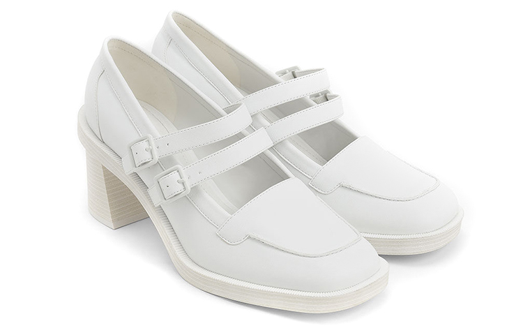 Lookbook (W) CHARLES & KEITH Haisley Double Strap Mary Jane Heels 'Putih' CK1-60361369_WHITE