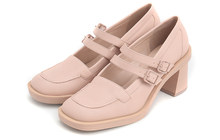 Lookbook CHARLES&KEITH Haisley 雙帶瑪麗珍高跟鞋 女款 粉紅色