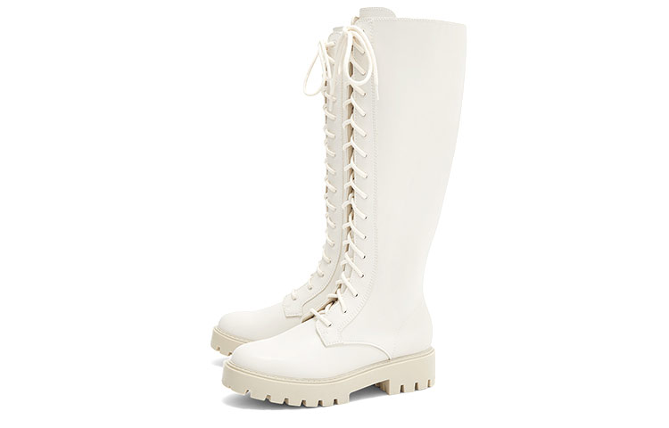 Order (W) CHARLES & KEITH Sneaker Platform High-Top 'Pink-White' C1-90360348-2_CHALK