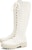 (W) CHARLES & KEITH High-Top Platform Sneakers 'Pink-White' C1-90360348-2_CHALK