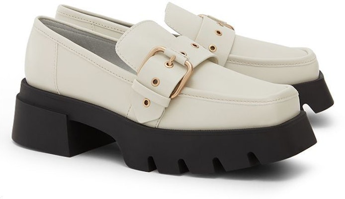 (W) 찰스앤키스 JK 메탈 버클 핑크 화이트 플랫폼 로퍼 CK1-70900335_CHALK Shop (W) 찰스앤키스 JK 메탈 버클 핑크 화이트 플랫폼 로퍼 CK1-70900335_CHALK