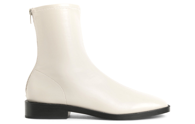 Order (W) CHARLES & KEITH 키튼힐 앵클부츠 (핑크화이트) CK1-90900090_CHALK