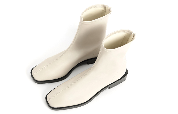 Shop (W) CHARLES & KEITH 키튼힐 앵클부츠 (핑크화이트) CK1-90900090_CHALK