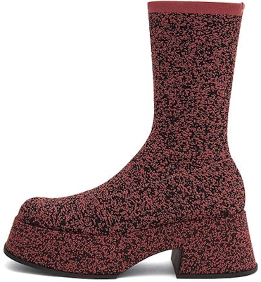 (Women) CHARLES & KEITH Knit Platform Comfort Casual High-Heel Ankle Boot 'Wine Red' CK1-90380119_BURGUNDY Buy (Women) CHARLES & KEITH Knit Platform Comfort Casual High-Heel Ankle Boot 'Wine Red' CK1-90380119_BURGUNDY
