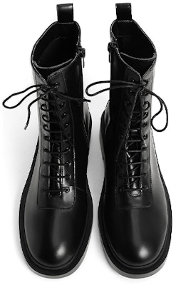 (Women) CHARLES & KEITH Lace-Up Calf Leather Ankle Boots 'Black' CK1-90580149_BLACK Shop (Women) CHARLES & KEITH Lace-Up Calf Leather Ankle Boots 'Black' CK1-90580149_BLACK