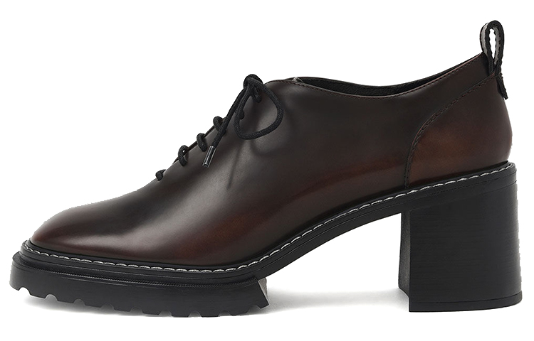 (Women) CHARLES & KEITH Lace-Up High Heels 'Brown' CK1-60361372_DK.BRW