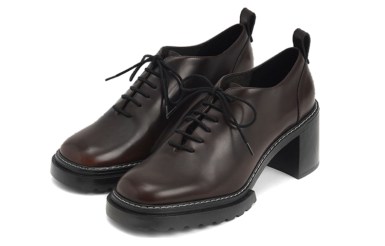 Lookbook (W) CHARLES & KEITH 브라운 레이스업 하이힐 CK1-60361372_DK.BRW