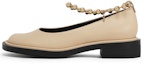 Lookbook (W) CHARLES & KEITH Lambskin Retro Rantai Chunky Heel Pumps 'Aksen Metalik' SL1-71720098
