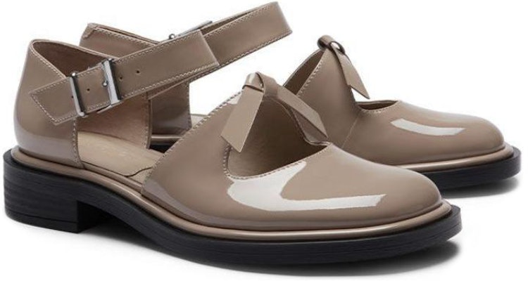 (Women) CHARLES & KEITH Leather Fabric Twist Strap Mary Jane Low Heels 'Grey-Brown' SL1-71720090_TAUPE Shop (Women) CHARLES & KEITH Leather Fabric Twist Strap Mary Jane Low Heels 'Grey-Brown' SL1-71720090_TAUPE