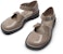 (W) CHARLES & KEITH Kasut Tumit Rendah Mary Jane Tali Kulit Kilasan 'Kelabu-Coklat' SL1-71720090_TAUPE