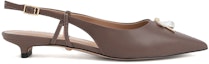 Order (W) CHARLES & KEITH Kulit Tumit Tinggi 'Kelabu-Coklat Berhias Mutiara' SL1-71720074_TAUPE