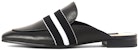 (W) CHARLES & KEITH Leather Loafer Mules 'Hitam' SL1-71720046_BLACK